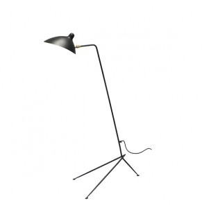 Serge Mouille Style One Arm Floor Lamp