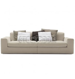Lucca Leather Feather Down Sofa - 2 Seater