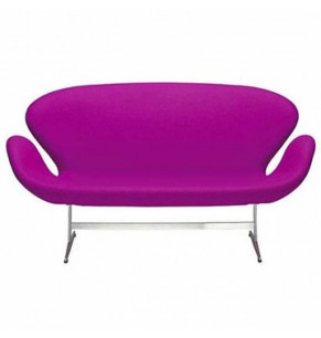 Arne Jacobsen Style Swan Sofa - 2 Seater