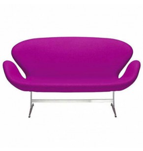 Arne Jacobsen Style Swan Sofa - 2 Seater