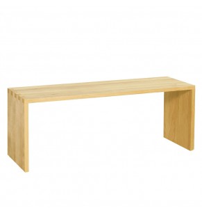 Arch Solid Oak Wood Bench