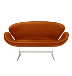 Arne Jacobsen Style Swan Sofa - 2 Seater