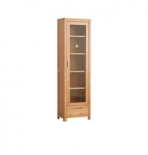 Asann Solid Oak Wood Bookshelf / Bookcase/ Display Cabinet