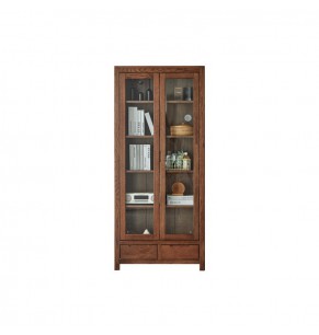 Asann Solid Oak Wood Bookshelf / Bookcase/ Display Cabinet
