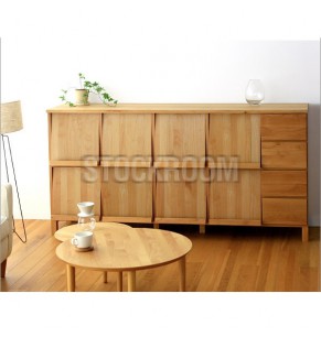 Aston Solid Oak Sideboard - Long