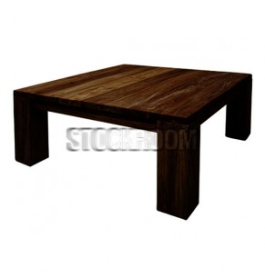 Azure Recycled Solid Elm Wood Coffee Table