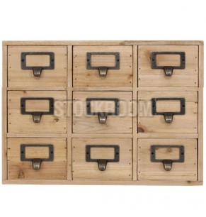 Easton Fir Solid Wood 9 Drawers