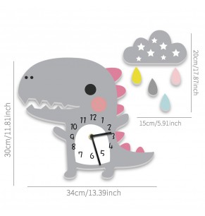 Baby Dinosaur Wall Clock