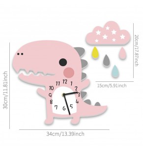 Baby Dinosaur Wall Clock