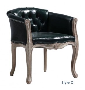 Baci Milano Style Armchair / Lounge Chair - Leather