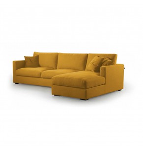 Berti Fabric Feather Down Sofa - L Shape / Sectional Sofa