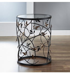 Bird and Branches Style Antique Side Table / Coffee Table