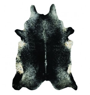 Stockroom Black and White Salt and Pepper Natural Cowhide Rug