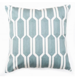 Blue Crochet Pattern Cushion