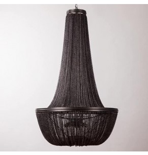 BONNIA - Glamour Ceiling Lamp, Black Chain Chandelier BY STOCKROOM