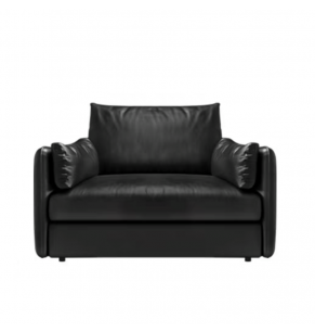 Boston Leather Feather Down Armchair