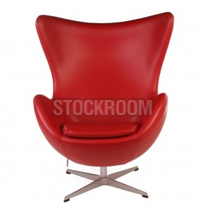 Arne Jacobsen Style Egg Chair - Leather