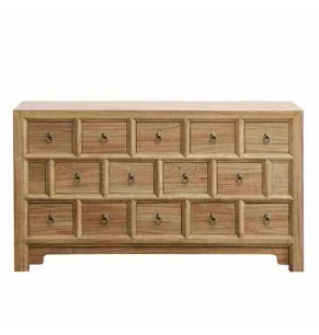Livingston Chinese Style Solid Elm Wood 14 drawers