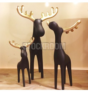 Golden Horn Deer Decoration