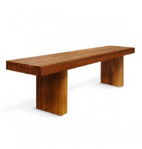 Capa Solid Elm Wood Bench