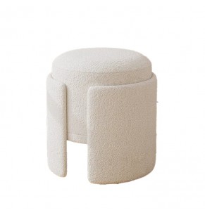 Carcia round ottoman 