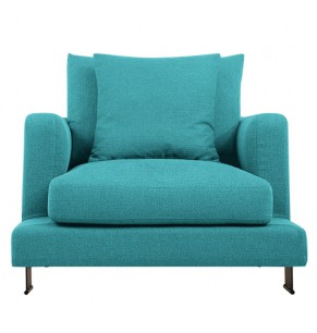 Carlo Fabric Feather Down Armchair