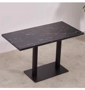 Casa Bistro Marble Style Rectangle Table