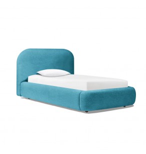 Cedar Fabric Upholstered Storage Single Bed Frame