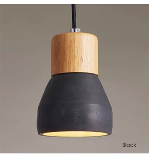 Cement Wood Style Pendant Lamp