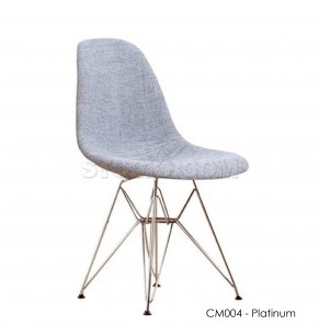 Charles Eames DSR Style Dining Chair - Upholstered - Full Fabric