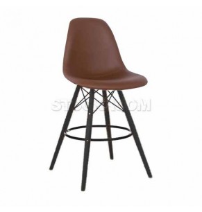 Charles Eames DSW Style Bar Stool - Leather Version