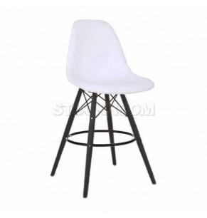 Charles Eames DSW Style Bar Stool - Leather Version