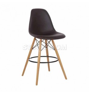 Charles Eames DSW Style Bar Stool - Leather Version