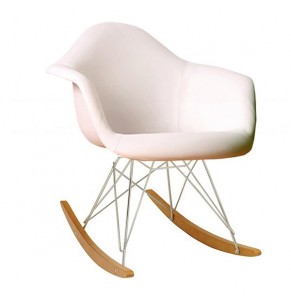 Charles Eames Style Rocking Chair - Leather Version