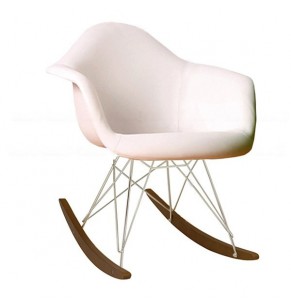 Charles Eames Style Rocking Chair - Leather Version