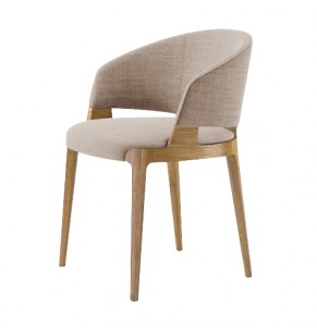 Chenille Dining Armchair - Fabric