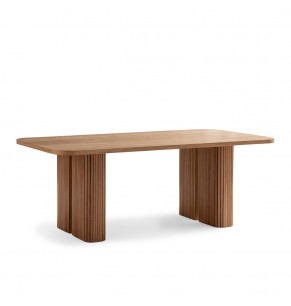 Clover Solid Oak Wood Dining Table