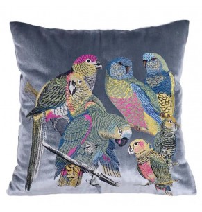 Colorful Birds Decorative Cushion