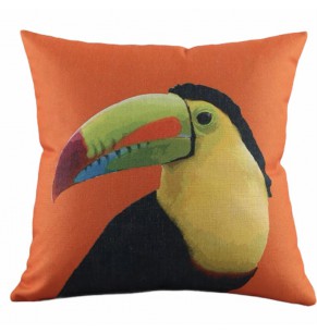 Colorful Parrot Decorative Cushion