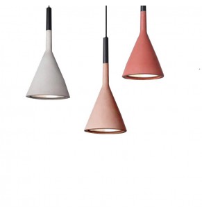 Cone Concrete Style Pendant Lamp