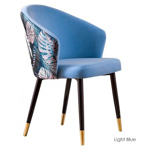 Dahlia Style Velvet Upholstered Dining Chair