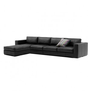 Valeria Feather Down Leather Sofa - L Shape / Sectional
