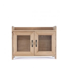 Dan Solid Fir Wood Mini Display Cabinet