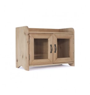 Dan Solid Fir Wood Mini Display Cabinet