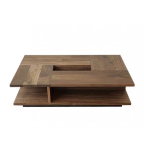 Dawson Solid Oak Wood Rectangular Coffee Table