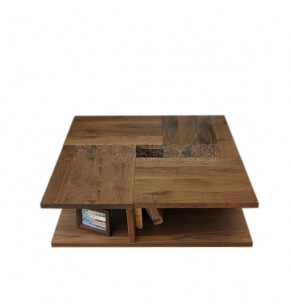 Dawson Solid Oak Wood Square Coffee Table