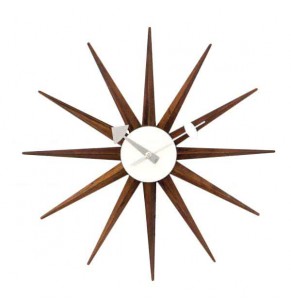 Nelson Style Sunburst Clock