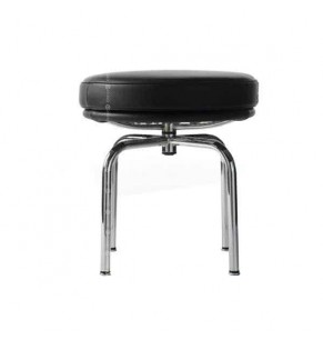 Le Corbusier LC8 Style Swivel Stool / Ottoman