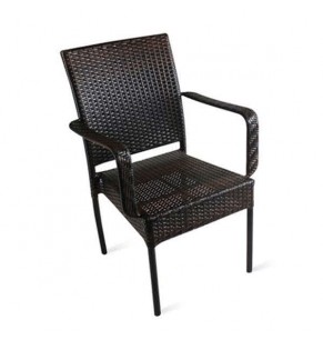 Lori Outdoor Stackable Dining Armchair