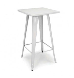 Xavier Pauchard Tolix Style Square Bar Table / High Table